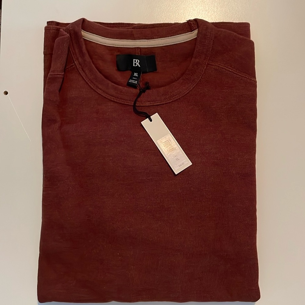 Banana Republic double knit crew neck sweater T-shirt